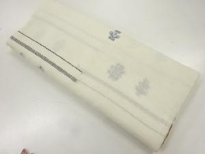 アンティーク　花模様織出し着物洗い張り